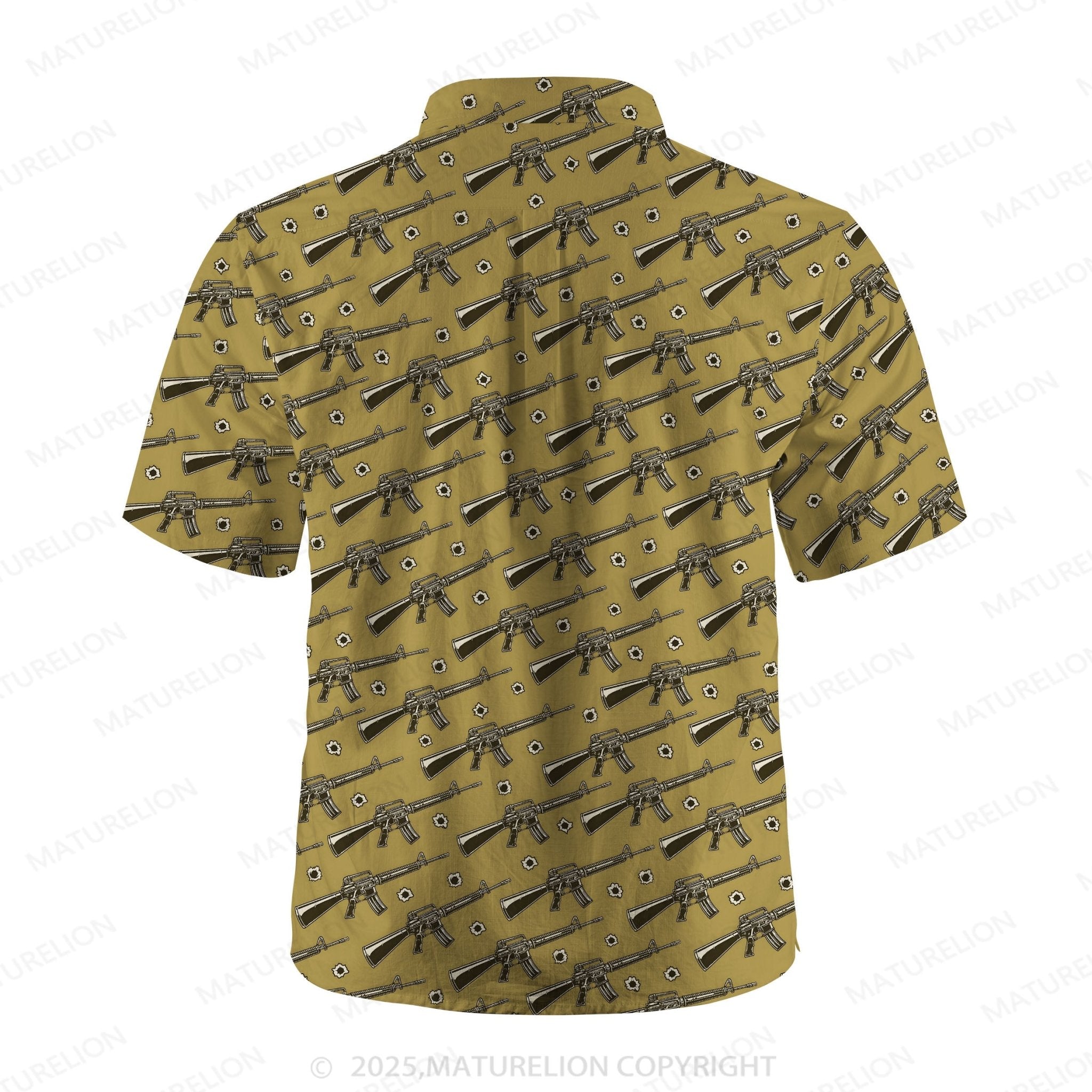 Maturelion Sunset Paradise Button Up Shirt