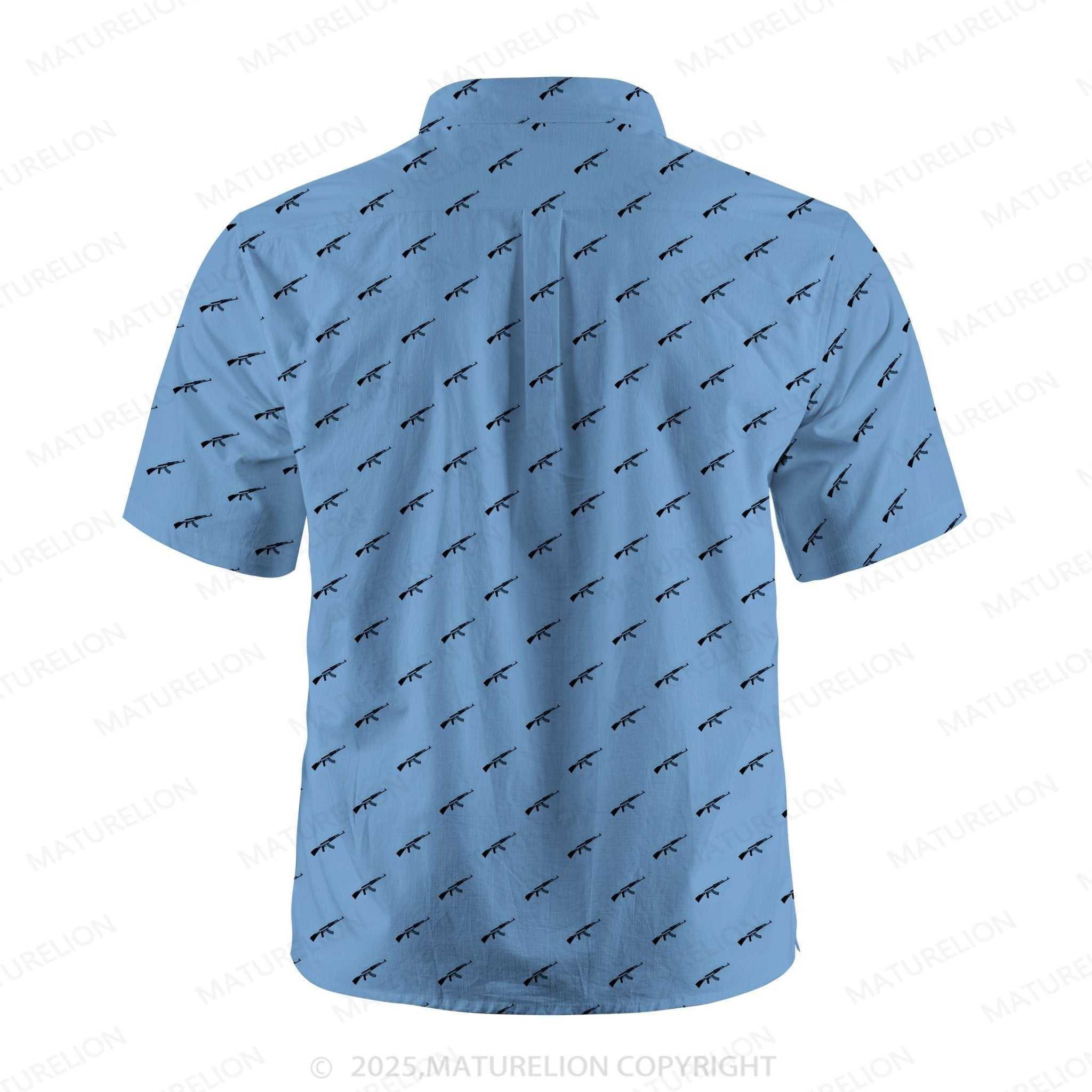 Maturelion Ocean Wave Button Up Shirt