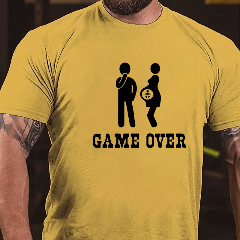 Game Over Funny Cotton T-shirt-Maturelion