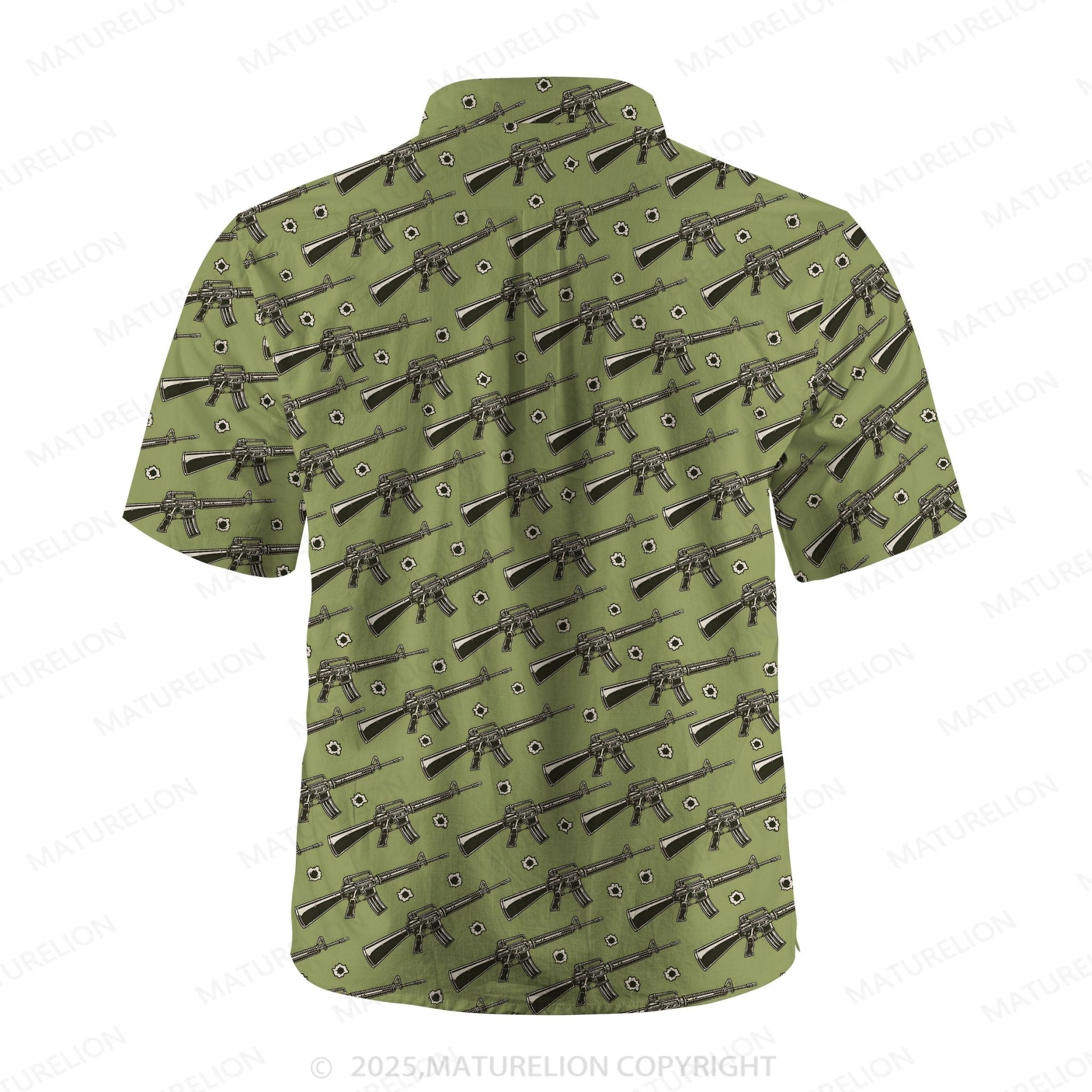 Maturelion Sunset Paradise Button Up Shirt