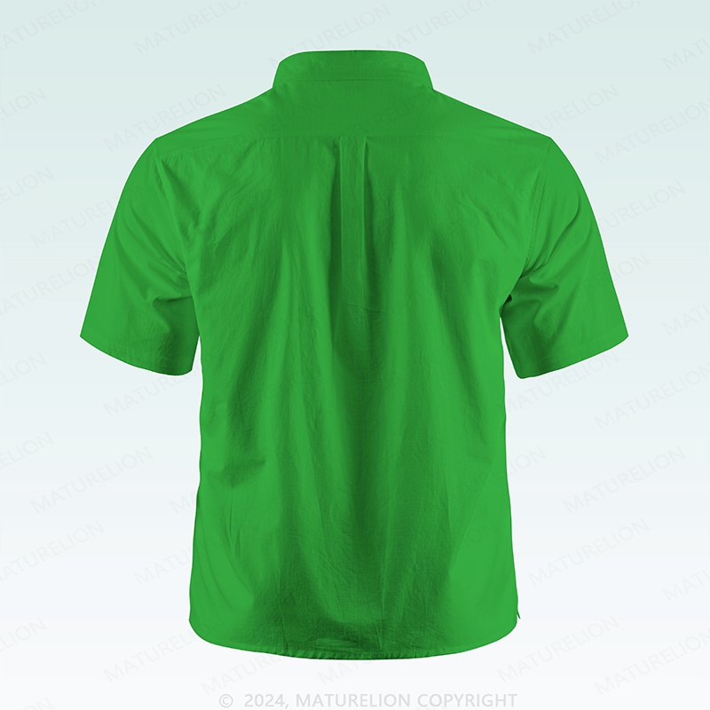 Maturelion St. Patrick's Button Pocket ShirtVintage Shamrock Edition Hawaiian Shirt