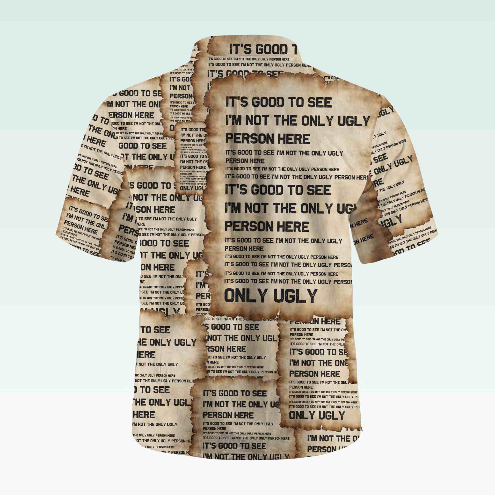 Maturelion Men's Button Pocket ShirtIt's Good To See I'm Not The Only Ugly Person Here Hawaiian Shirt