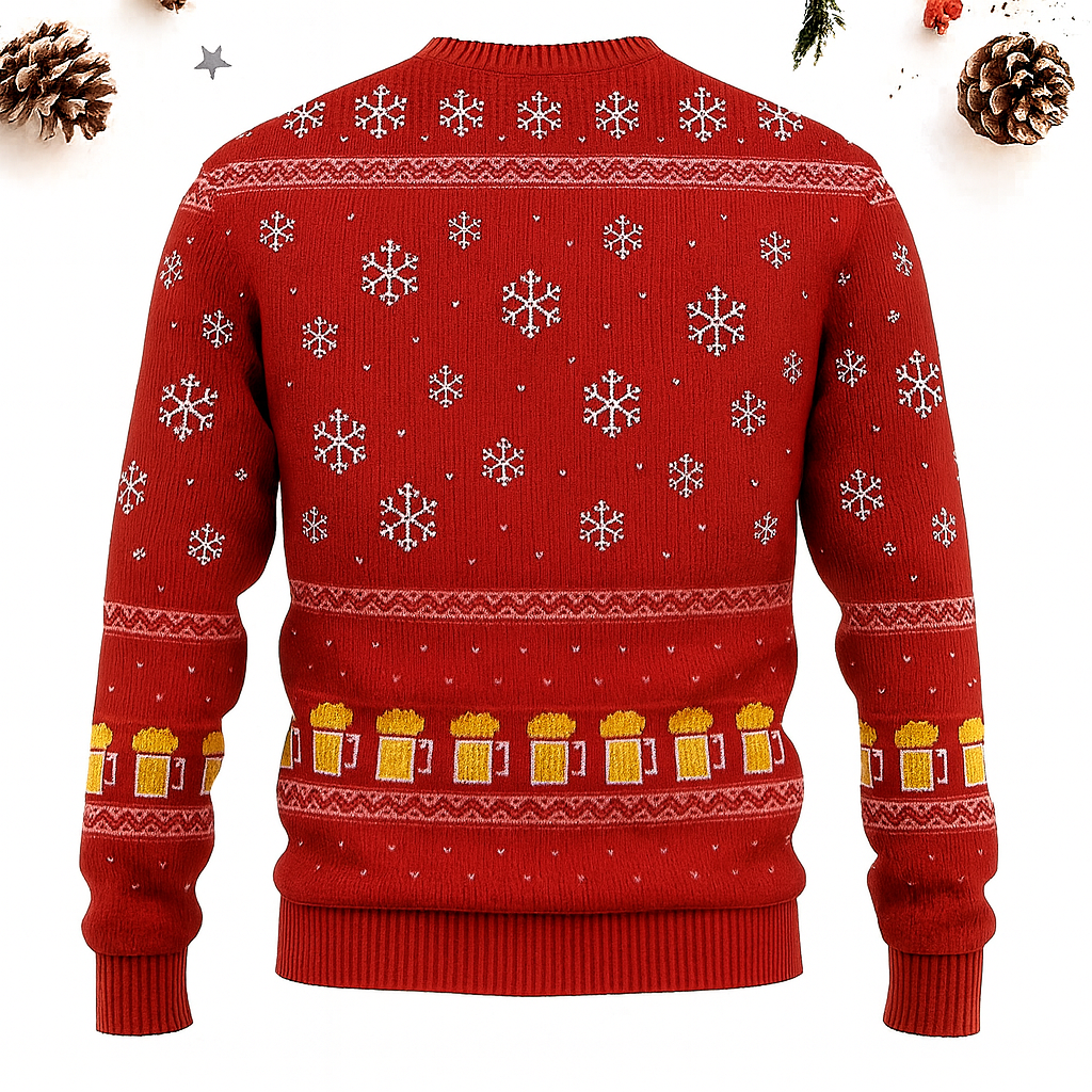 Maturelion Reinbeer Beer Funny Christmas Ugly Sweater