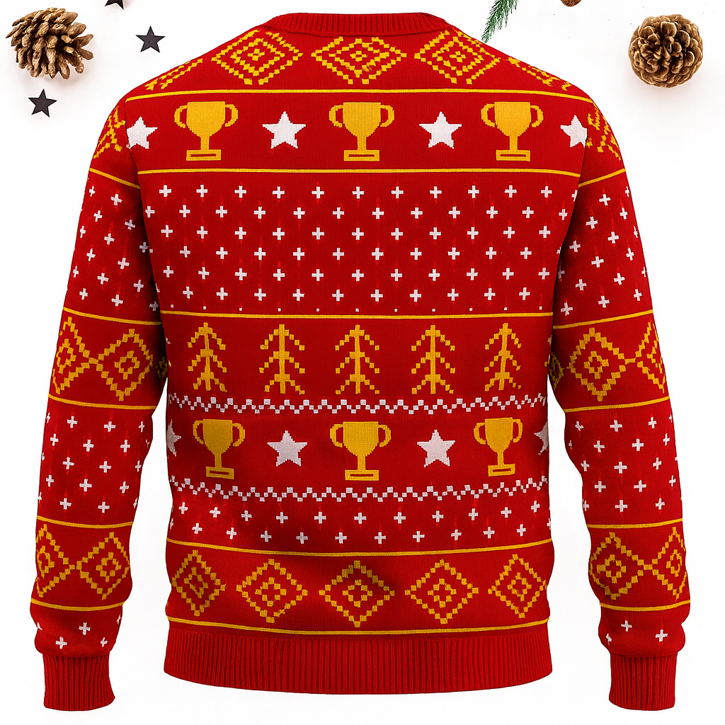 Maturelion Trophy Husband Funny Christmas Ugly Sweater