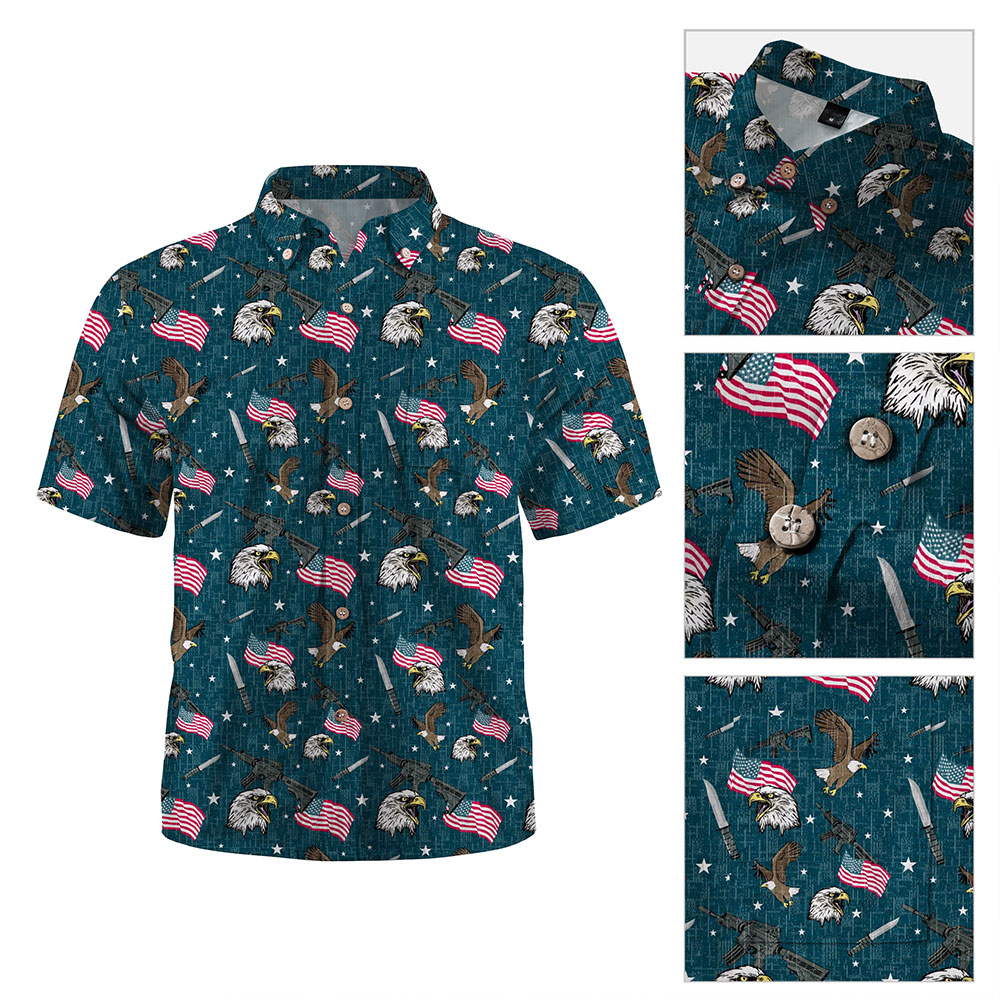 Maturelion Fighting Eagle Hawaiian Shirts 