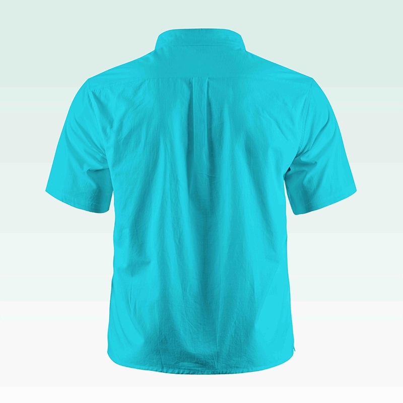 Maturelion Men's Button Pocket ShirtMen's Shirt Summer Shirt Casual Shirt