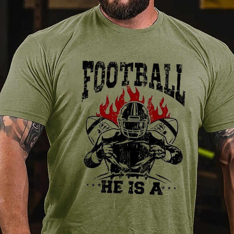 Super Bowl Football Cotton T-shirt-Maturelion