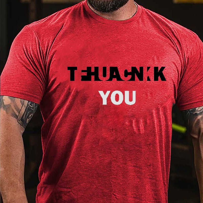 Thank You Fuck You Cotton T-shirt-Maturelion
