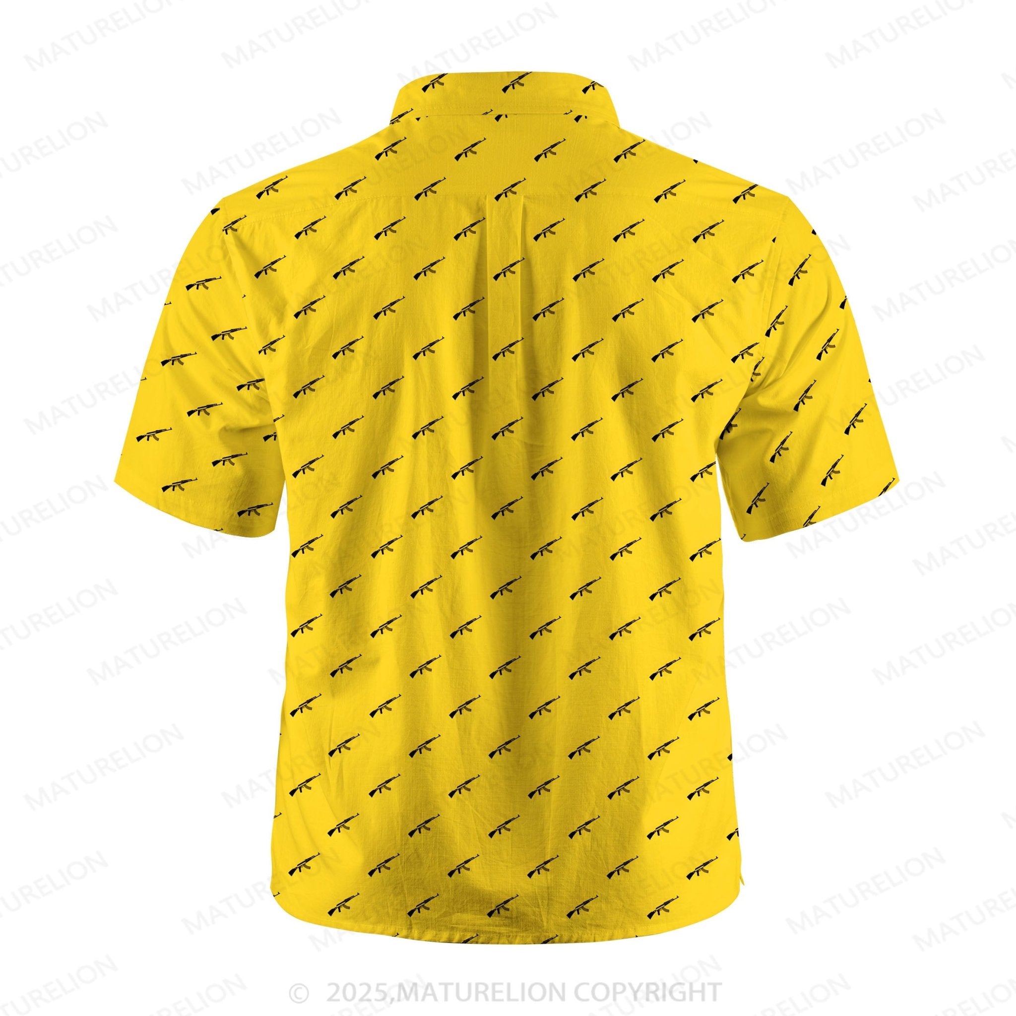 Maturelion Ocean Wave Button Up Shirt