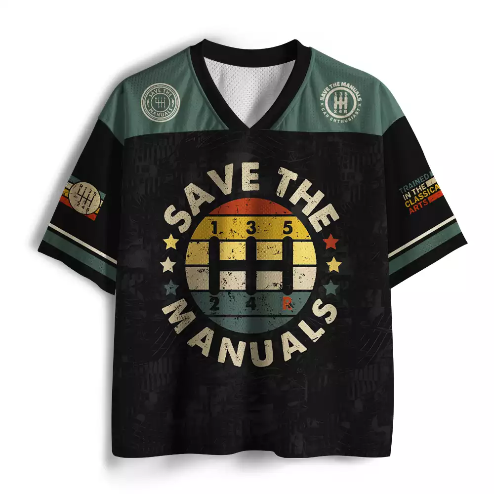 Maturelion Trained in The Classical Arts - Grunge Retro Manual Car Mesh Jersey