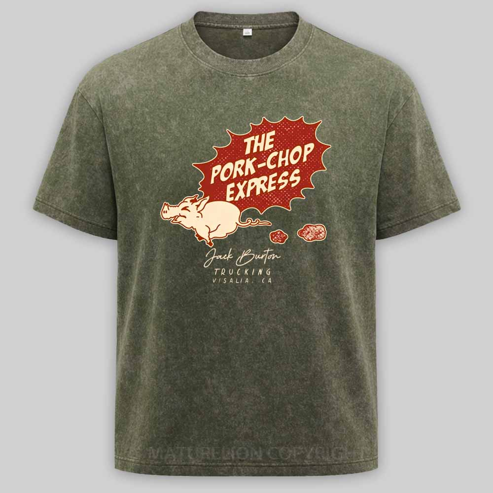Maturelion The Pork Chop Express Vintage Washed T-shirt