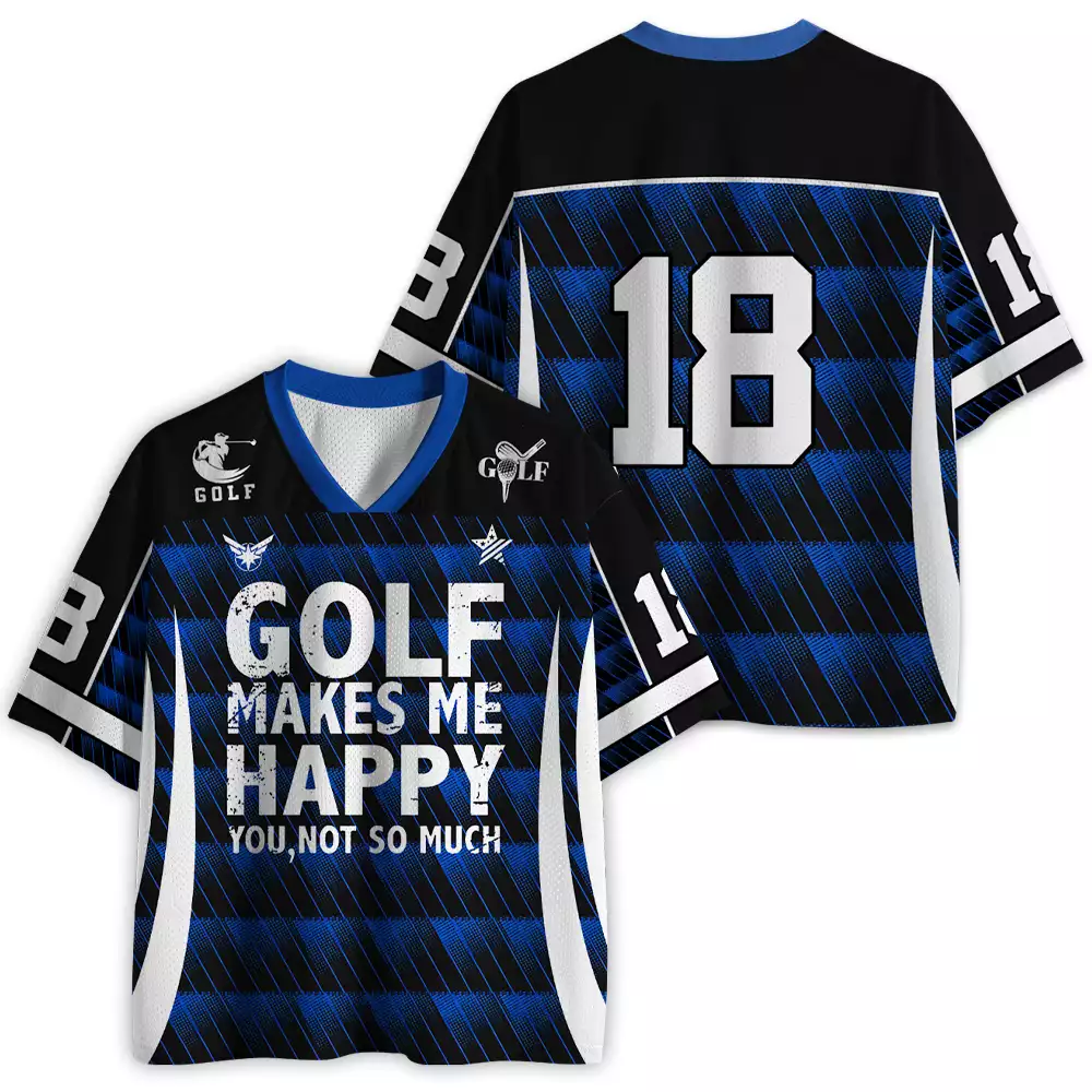 Maturelion Golf Makes Me Happy, You, Not So Much Mesh Jersey