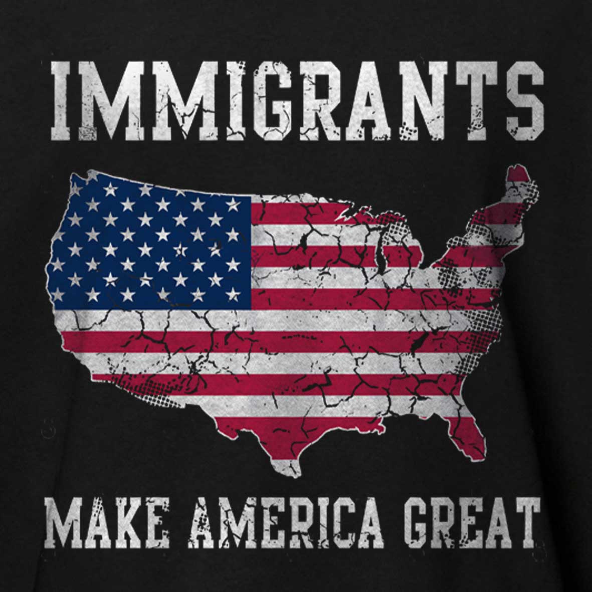 Maturelion Immigrants Make America Great  Cotton T-shirt