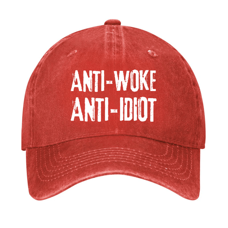 Anti-Woke Anti-Idiot Funny Sarcastic Cap-Maturelion