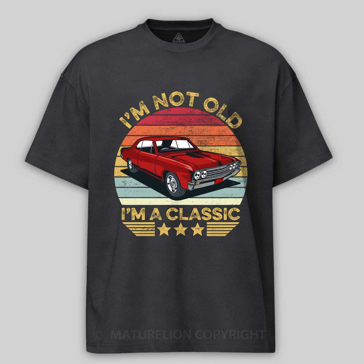 Maturelion I'm Not Old I'm A Classic Funny Car Graphic Cotton T-shirt