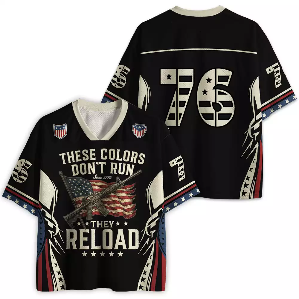 Maturelion These Colors Don’t Run, They Reload Mesh Jersey