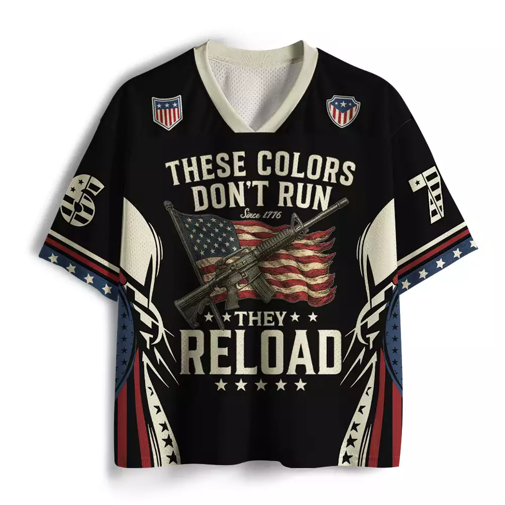 Maturelion These Colors Don’t Run, They Reload Mesh Jersey