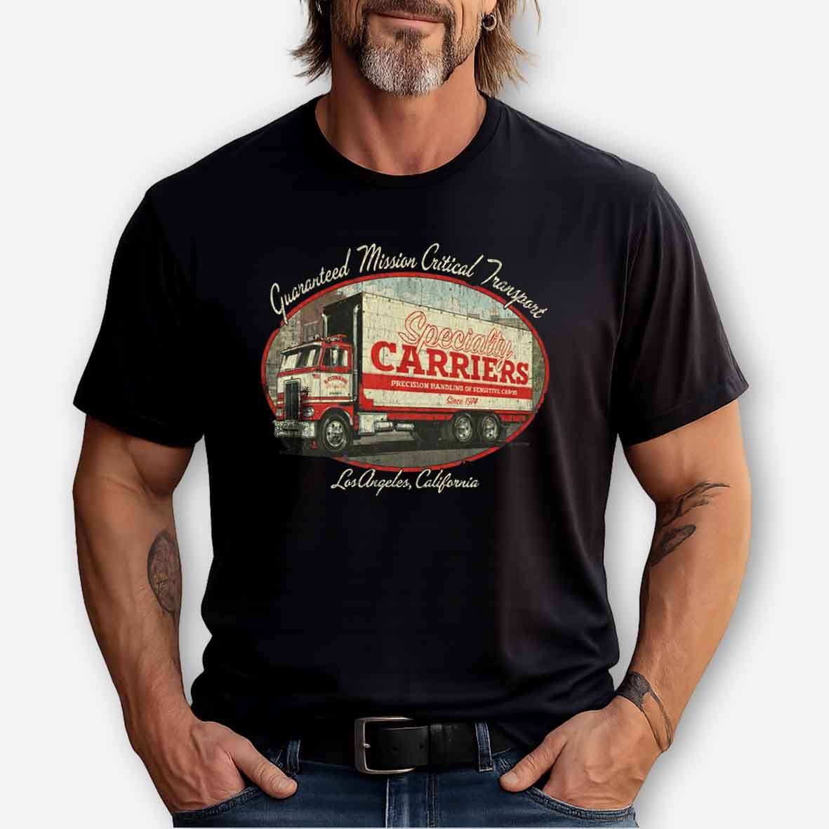 Maturelion Specialty Carriers Los Angeles 1974 Cotton T-shirt