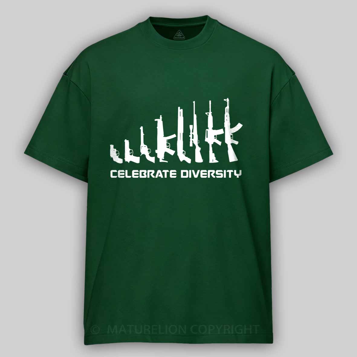 Maturelion Men's T-Shirt Celebrate Diversity Cotton T-Shirt