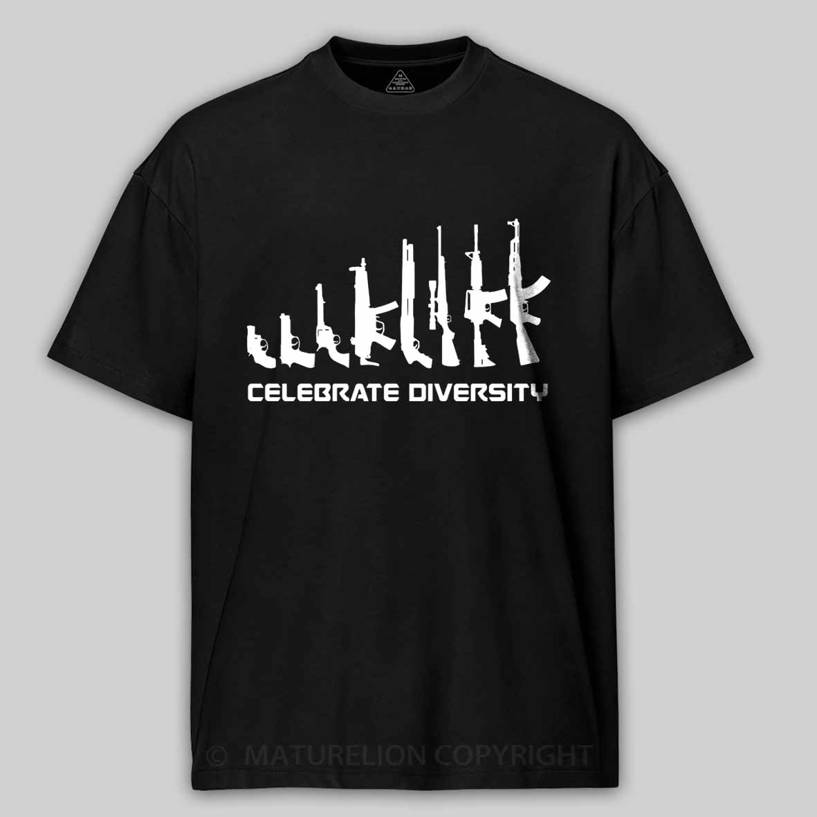 Maturelion Men's T-Shirt Celebrate Diversity Cotton T-Shirt