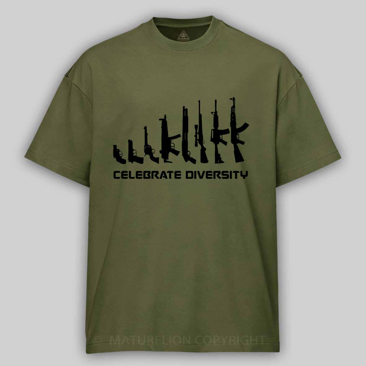 Maturelion Men's T-Shirt Celebrate Diversity Cotton T-Shirt