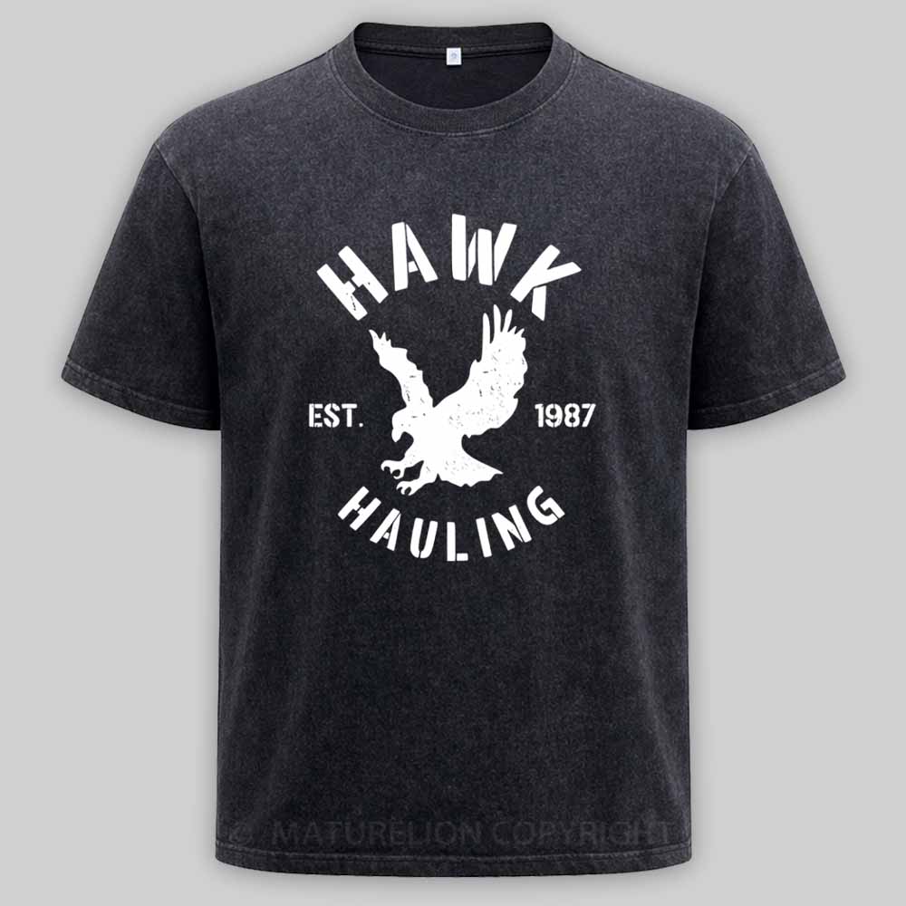 Maturelion Hawk-Hauling Washed T-shirt