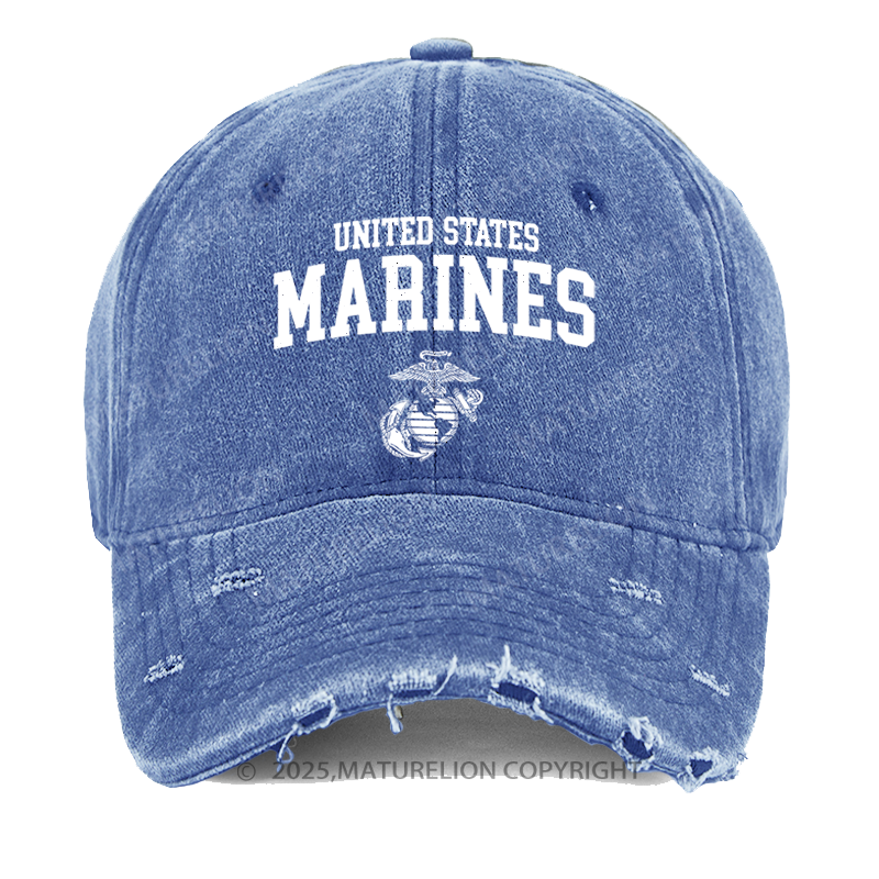 Maturelion United States Marines Washed Vintage Cap