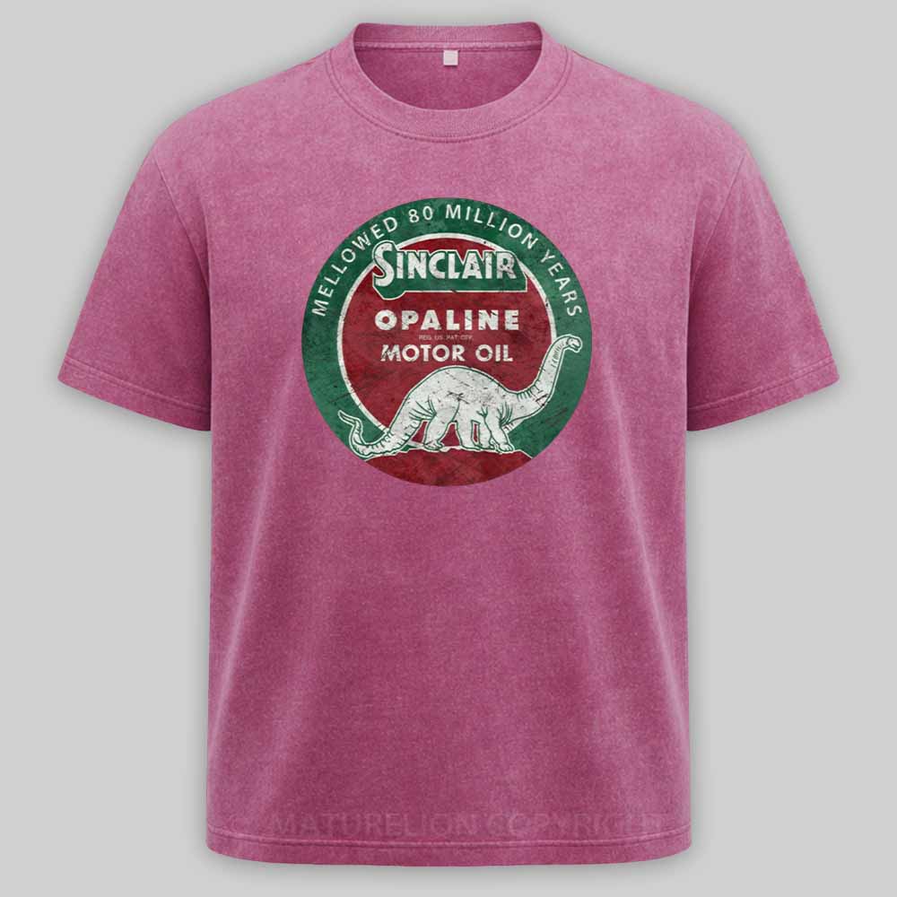 Maturelion Diplodocus Motor Oil V01 Washed T-shirt