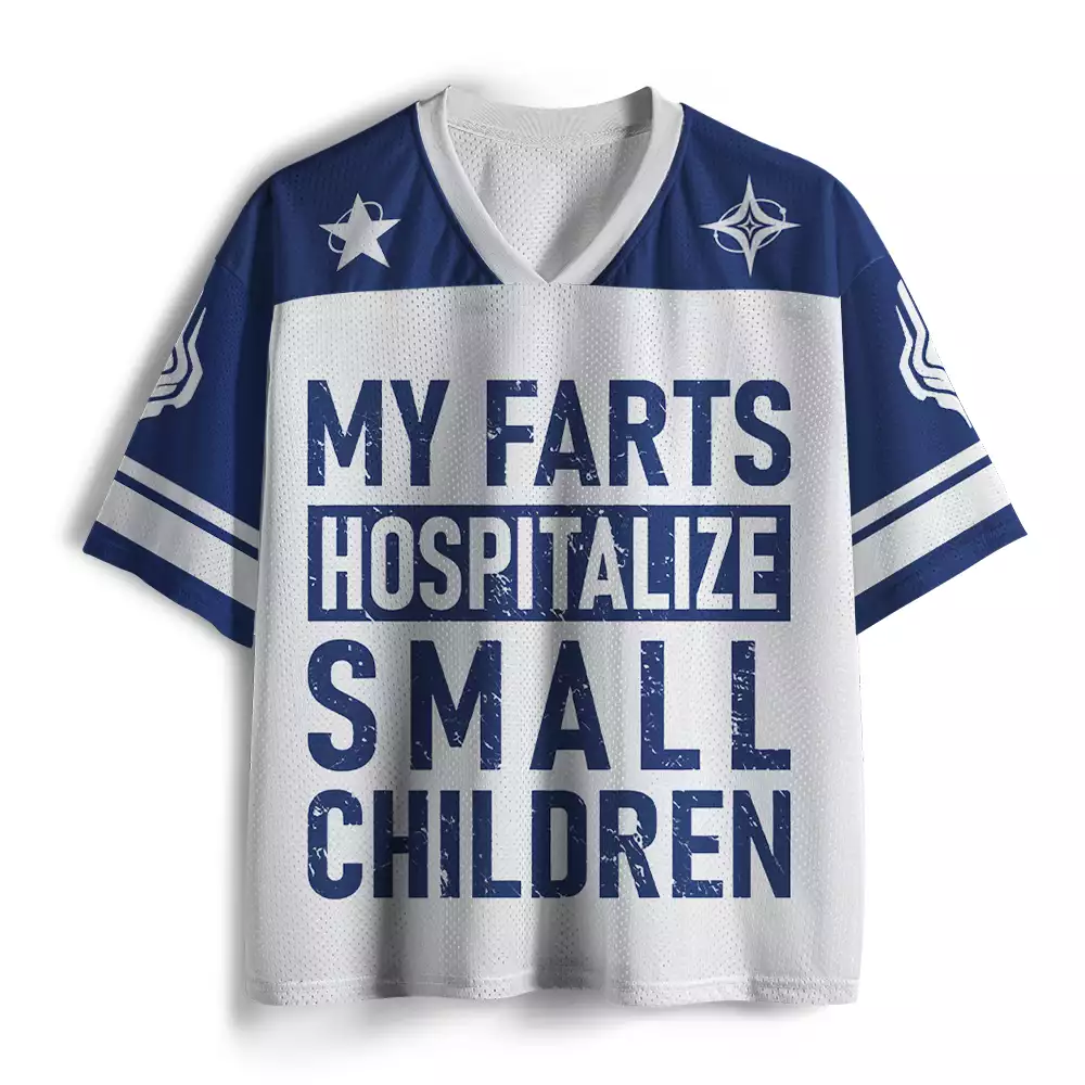 Maturelion My Farts Hospitalize Small Children Mesh Jersey