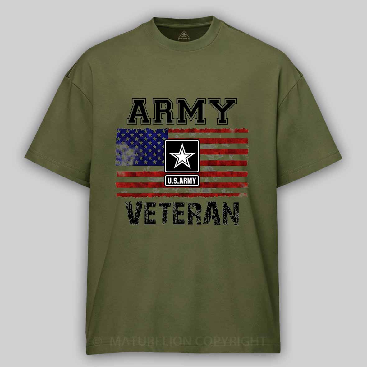 Army U.S.Army Veteran 4th of July Cotton T-shirt