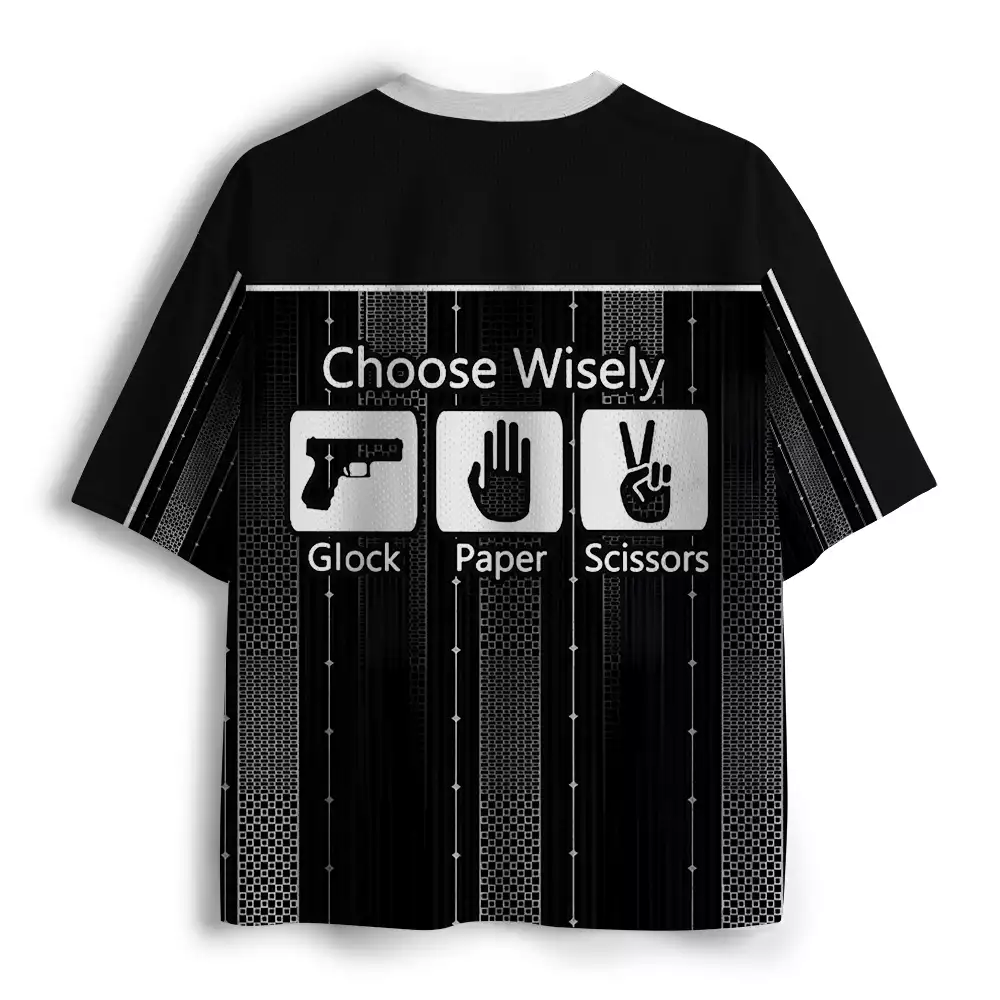 Maturelion Choose Wisely Glock Paper Scissors Mesh Jersey