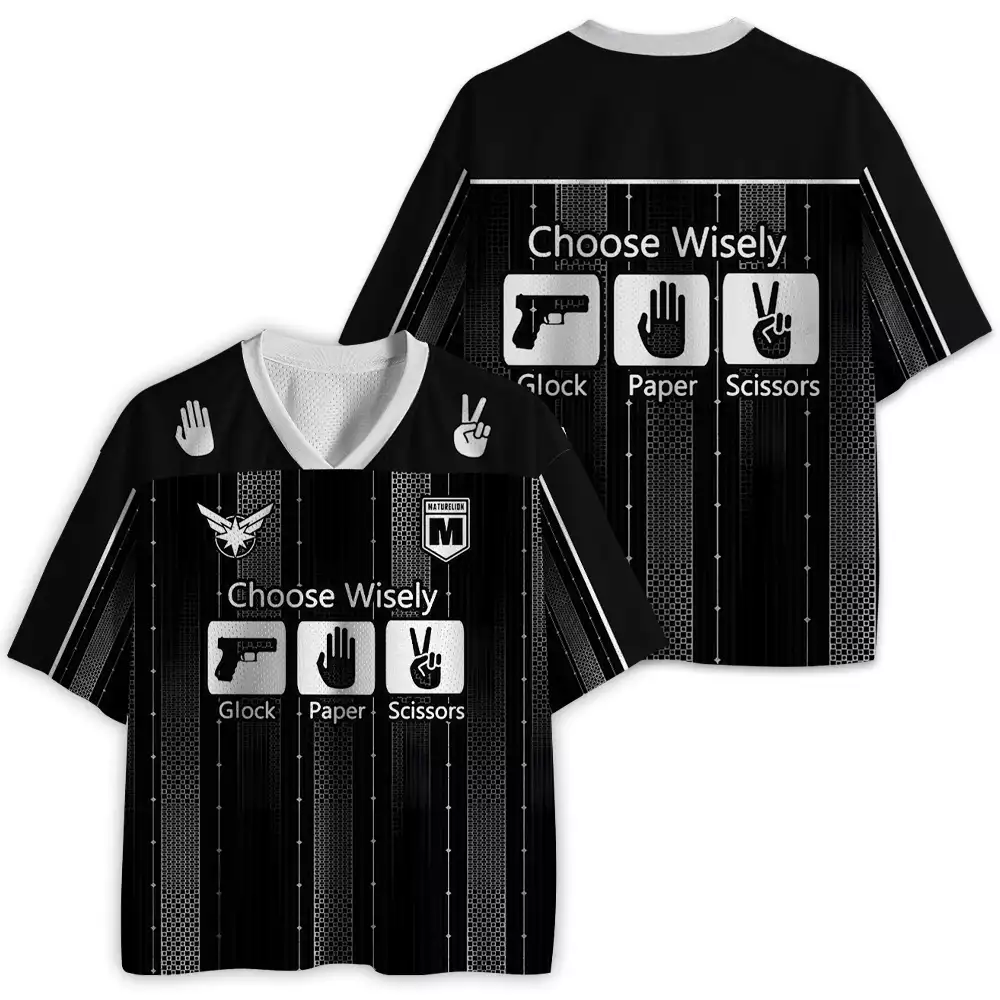 Maturelion Choose Wisely Glock Paper Scissors Mesh Jersey