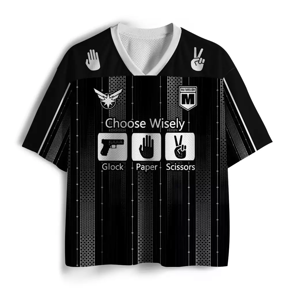 Maturelion Choose Wisely Glock Paper Scissors Mesh Jersey