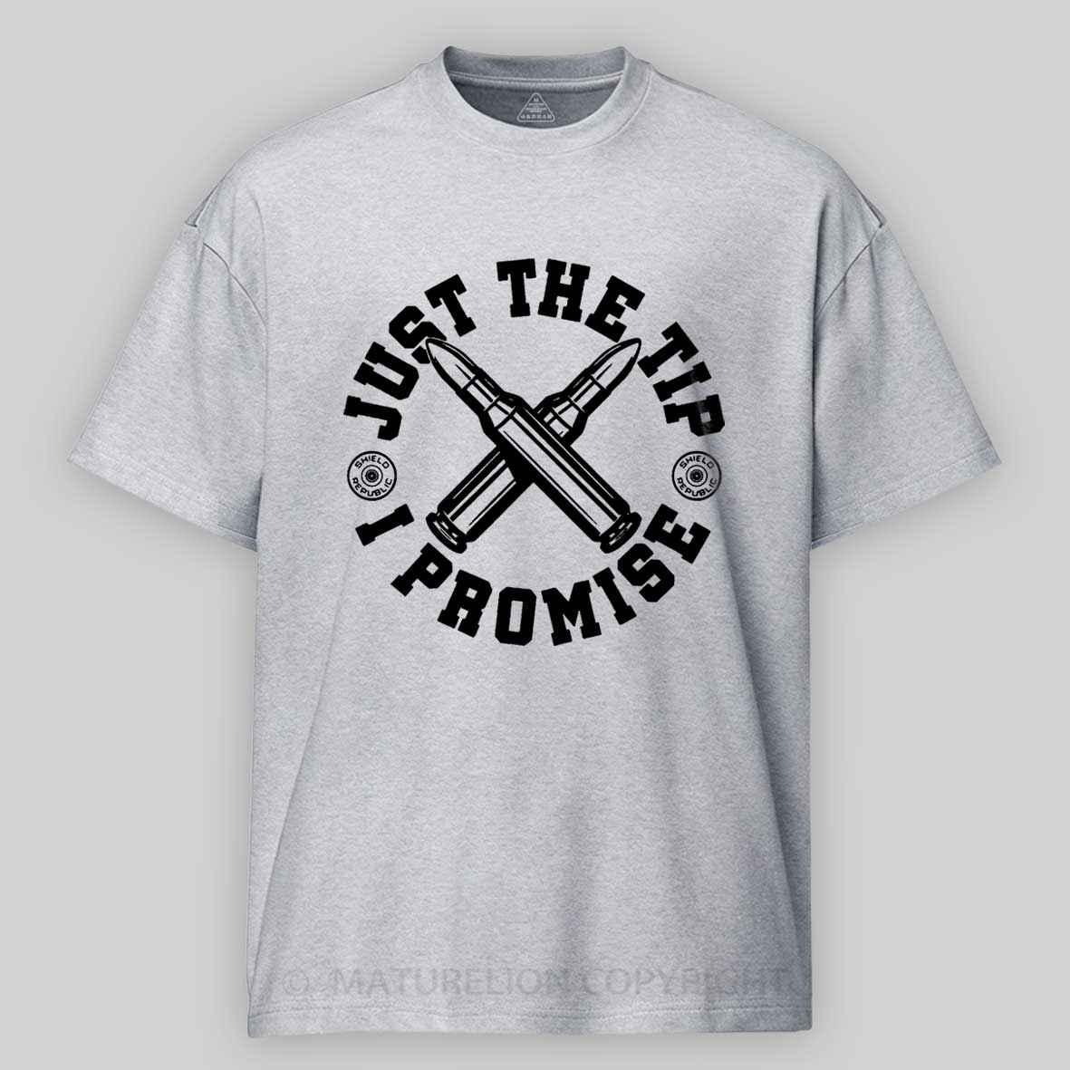 Maturelion Men's T-shirt Just the Tip I Promise Cotton T-shirt