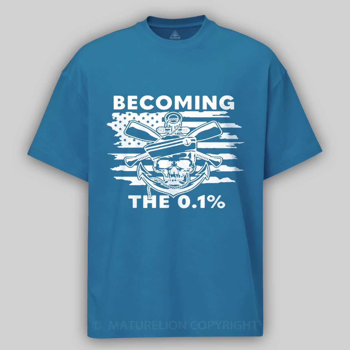 Maturelion Men's T-Shirt Becoming The 0.1% Cotton T-Shirt