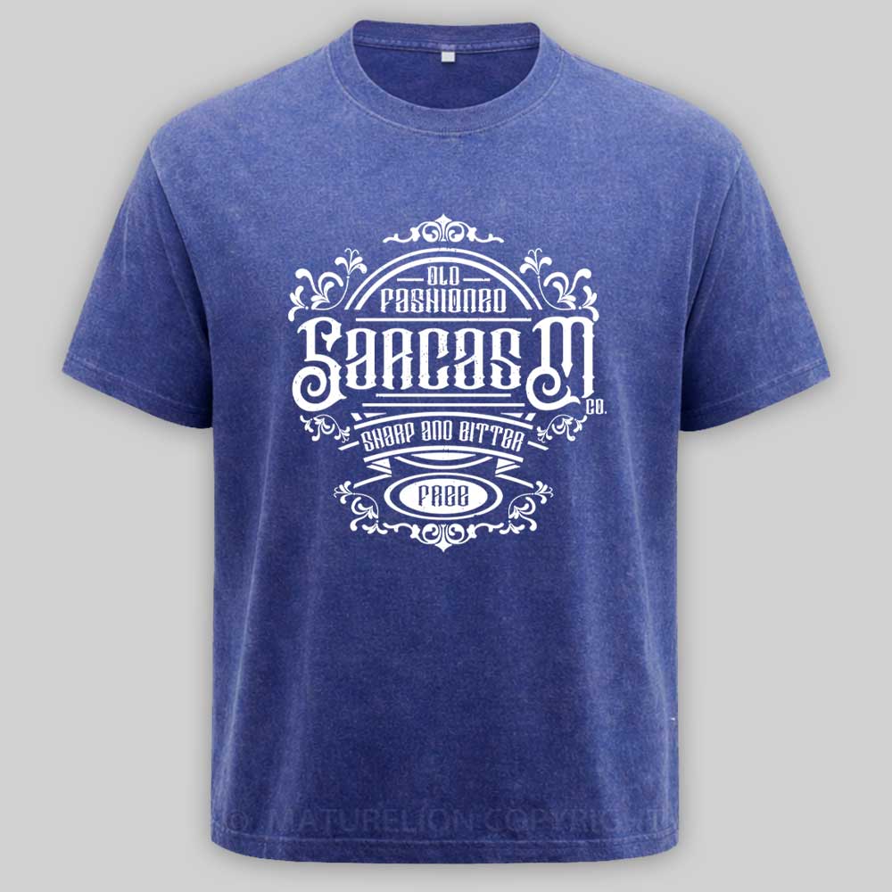 Maturelion Old Fashioned Sarcasm Washed T-shirt