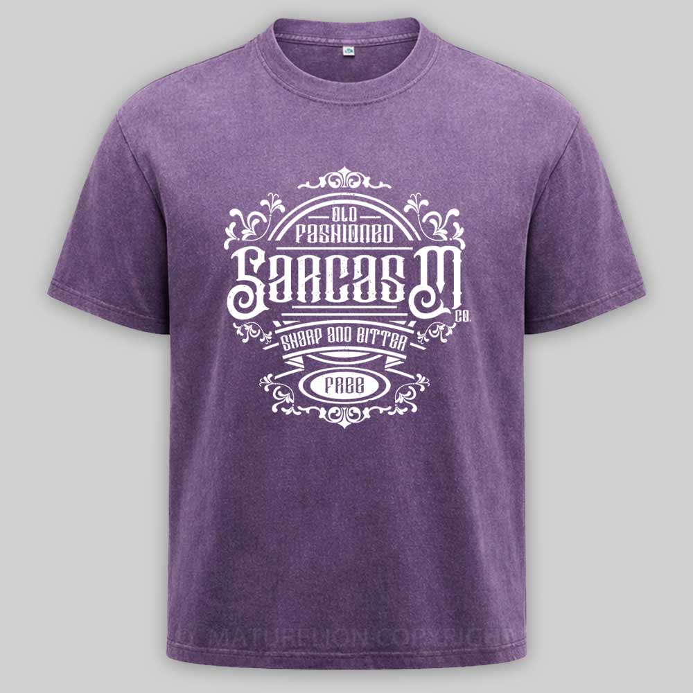 Maturelion Old Fashioned Sarcasm Washed T-shirt