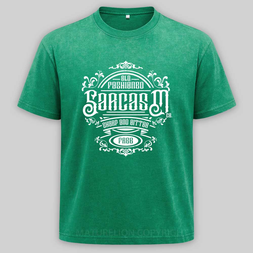 Maturelion Old Fashioned Sarcasm Washed T-shirt