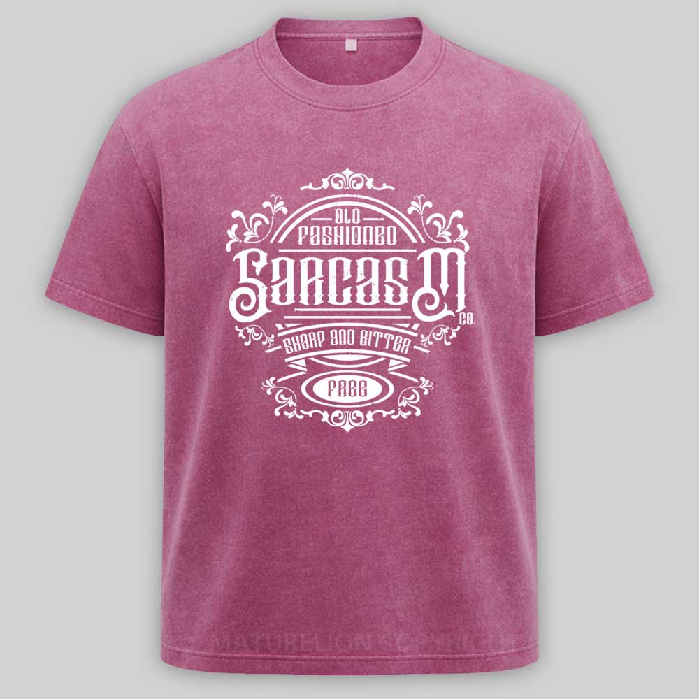 Maturelion Old Fashioned Sarcasm Washed T-shirt