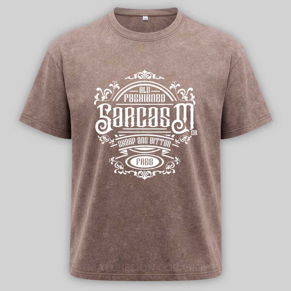 Maturelion Old Fashioned Sarcasm Washed T-shirt