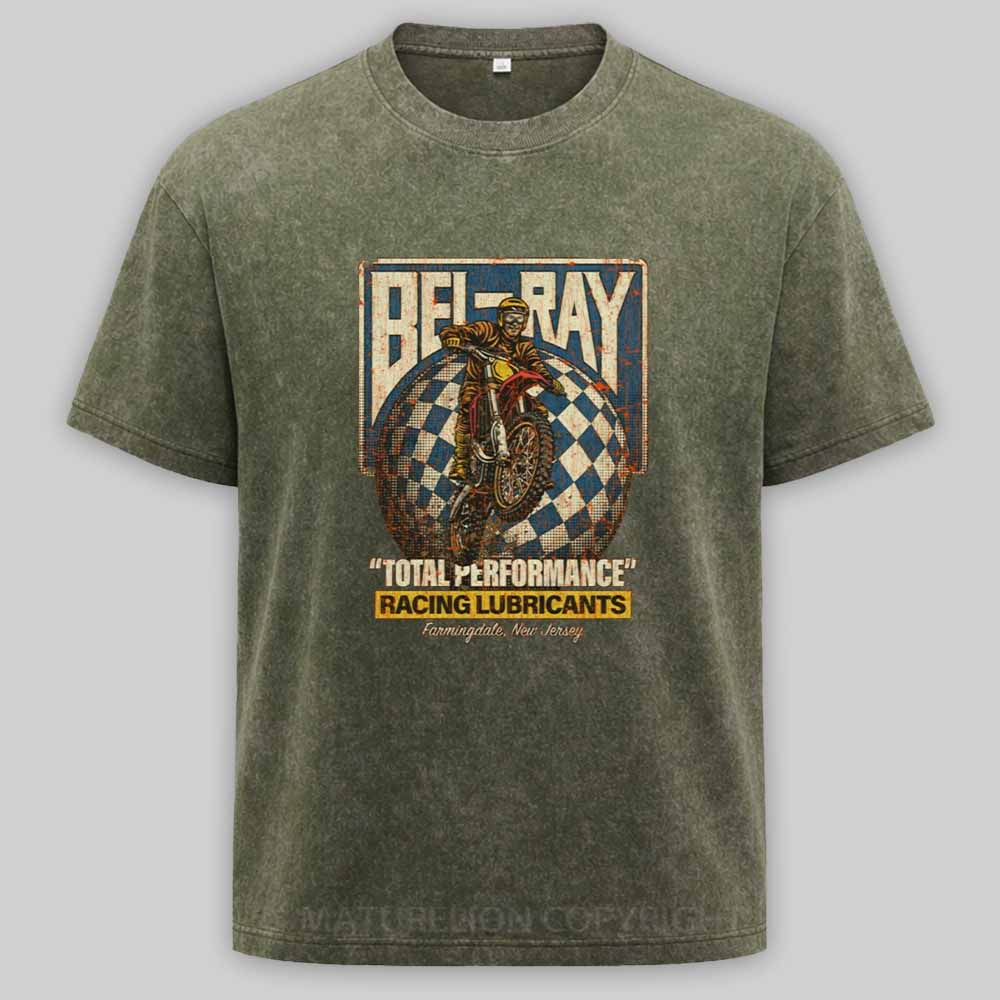 Maturelion Bel-Ray Racing Lubricants 1982 Washed T-shirt
