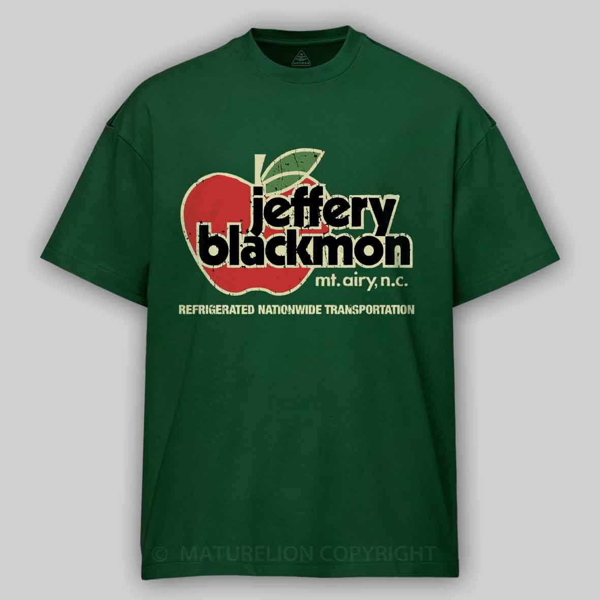 Maturelion Jeffery Blackmon Trucking 1970 Cotton T-shirt