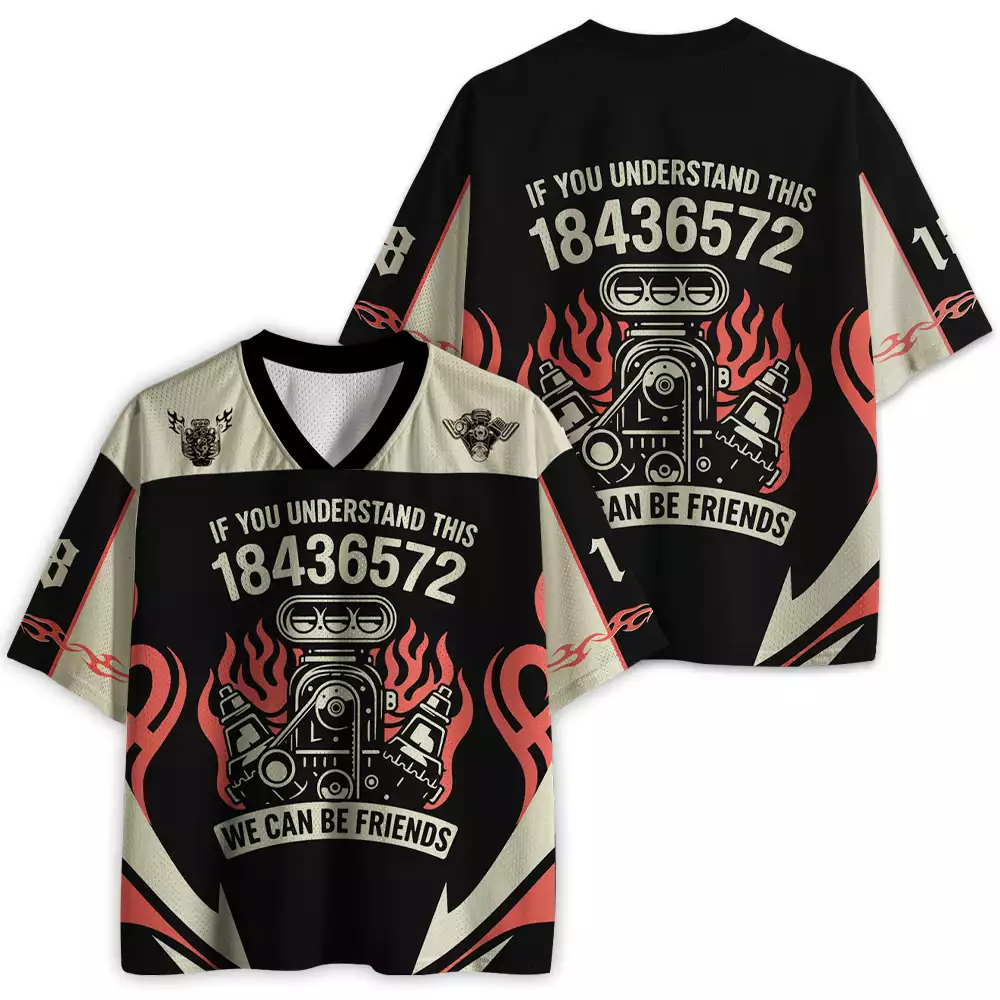 Maturelion 1-8-4-3-6-5-7-2 Firing Order Mesh Jersey