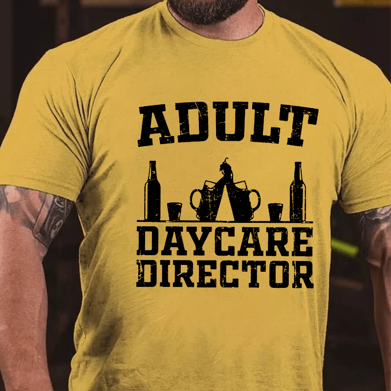 Adult Daycare Director Cotton T-shirt-Maturelion