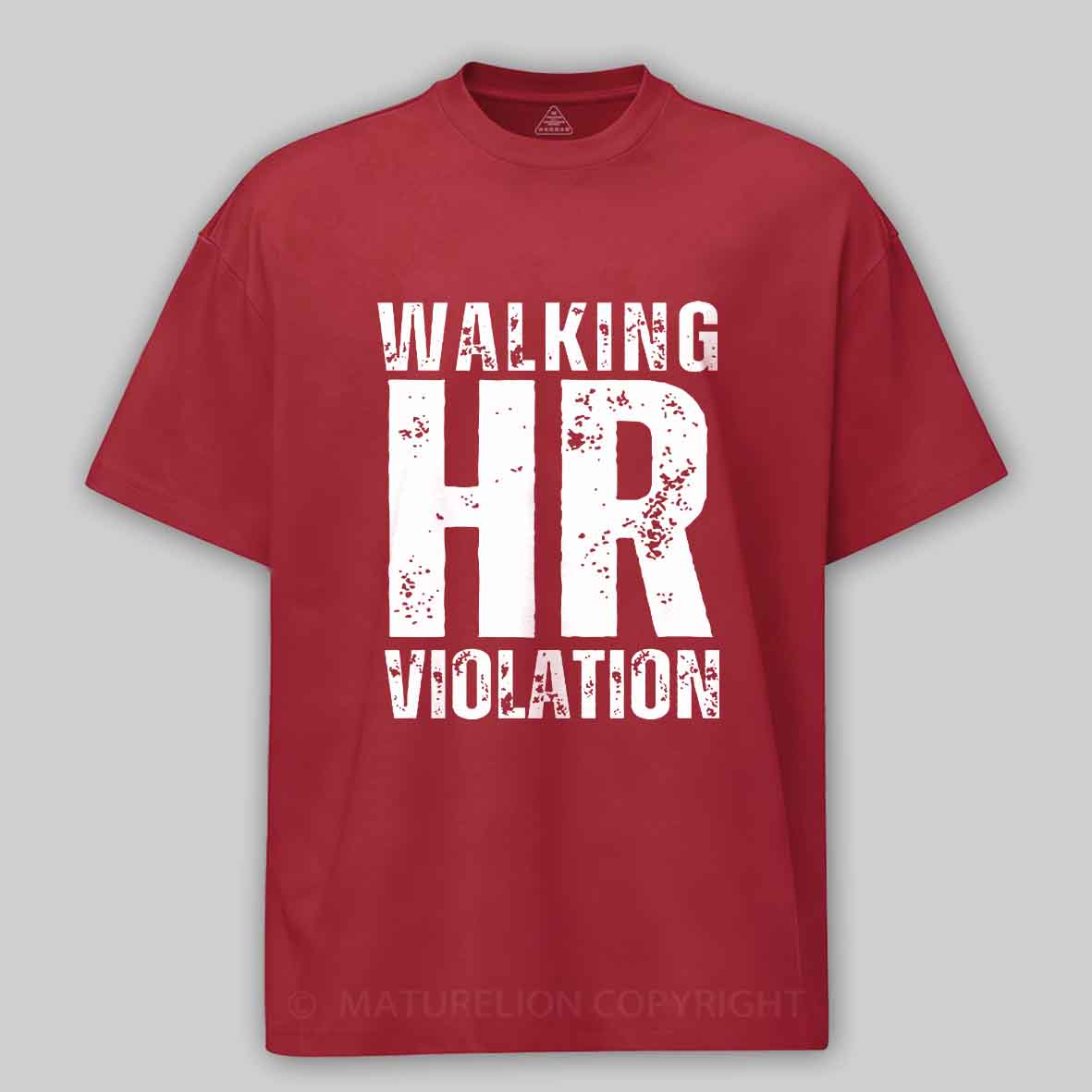 Maturelion Walking HR Violation Unisex Cotton T-shirt