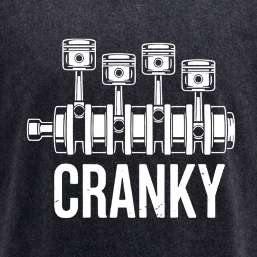 Maturelion Cranky Car Engine Washed T-shirt