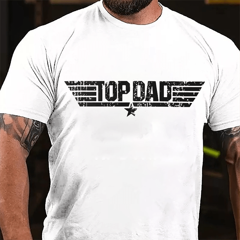 Top Dad Cotton T-Shirt (Free Customization)-Maturelion
