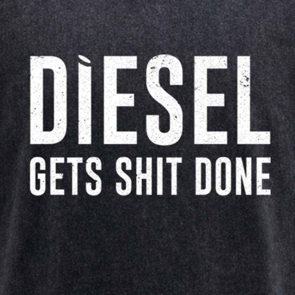 Maturelion Diesel Gets Sht Done - Stacks Trucker Coal Worker Washed T-shirt
