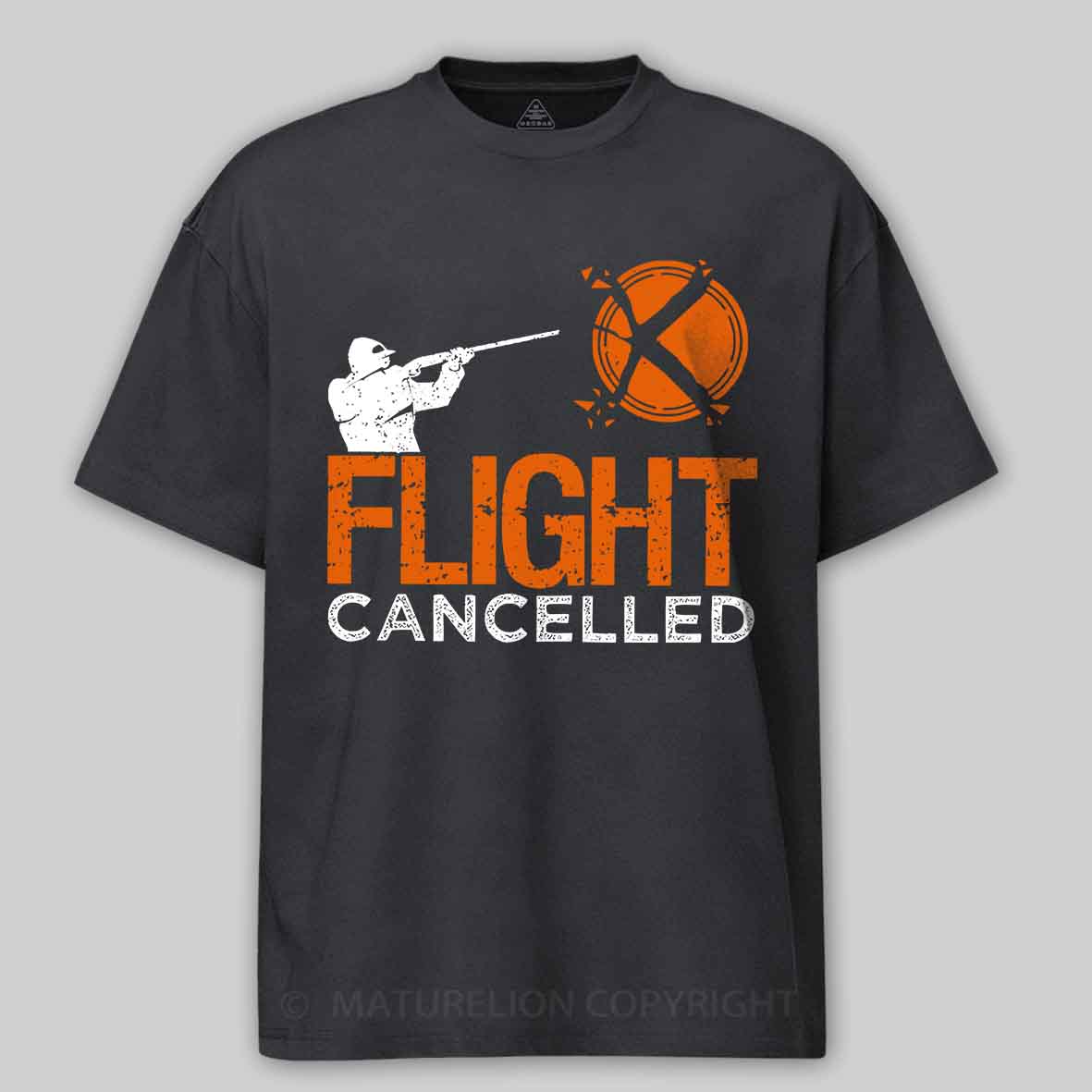 Maturelion Men's T-Shirt Flight Cancelled Cotton T-Shirt