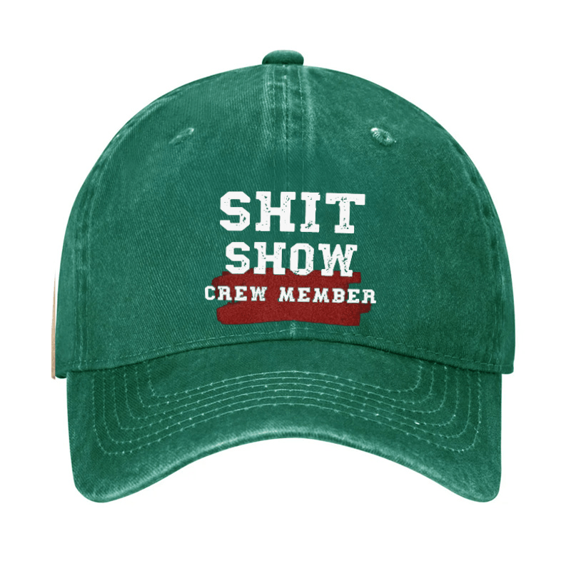 Shit Show Crew Member Cap (Free Customization)-Maturelion